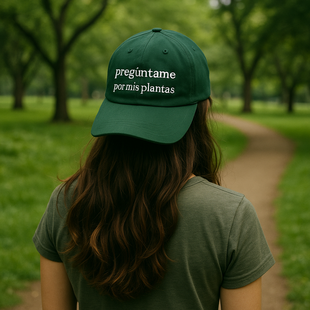 Gorra “Pregúntame por mis plantas”