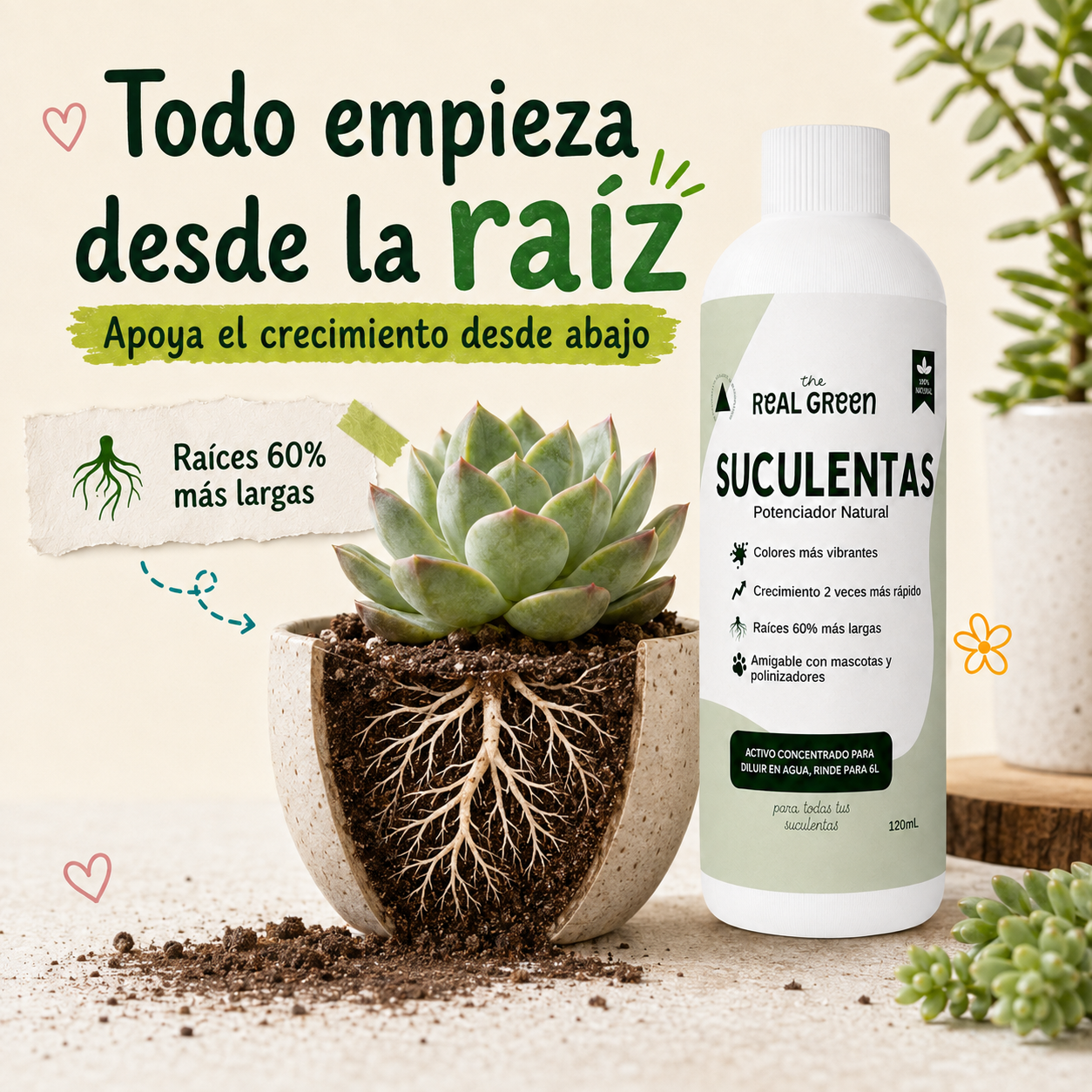 Enraizante para cactáceas y suculentas