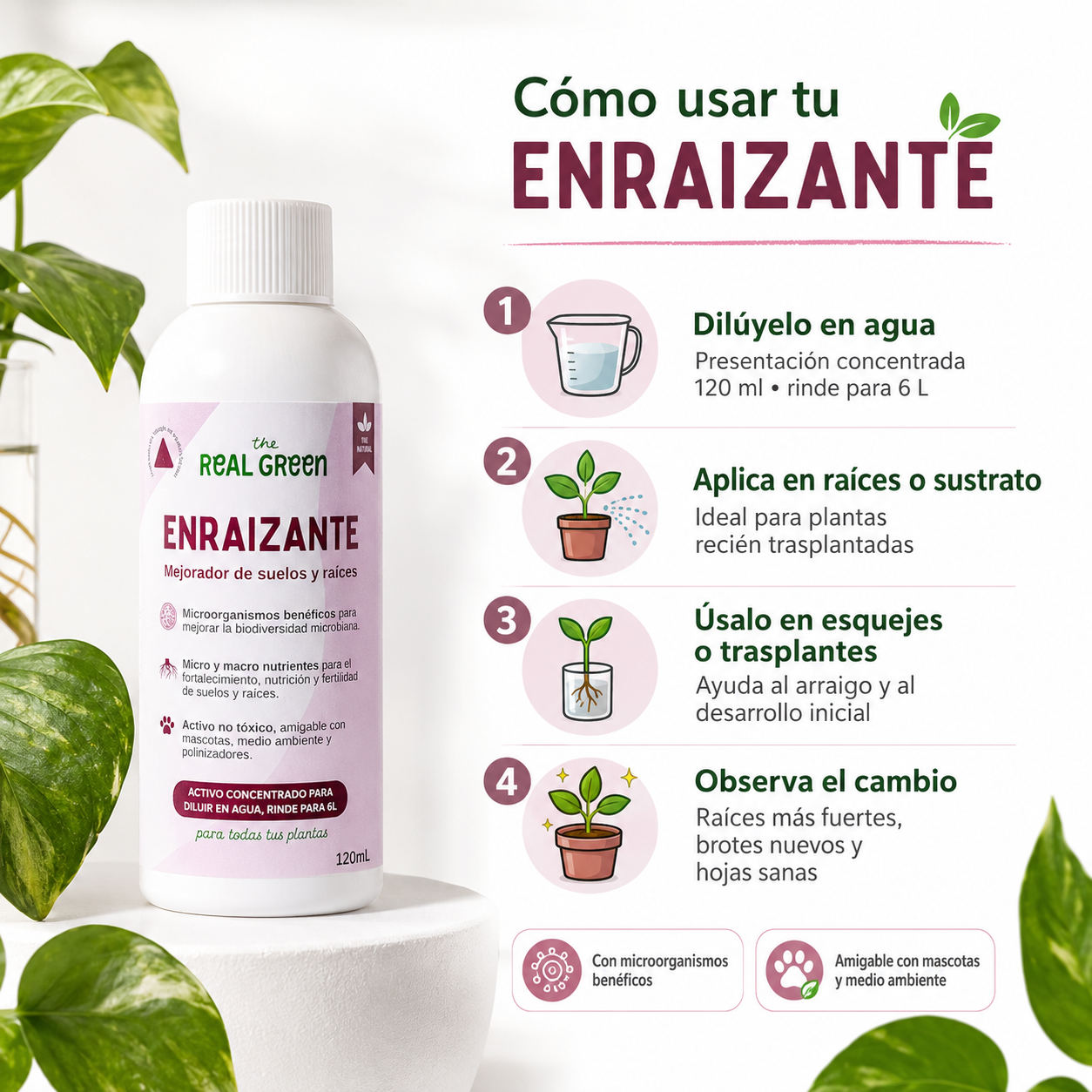 Enraizante y mejorador de suelos Concentrado
