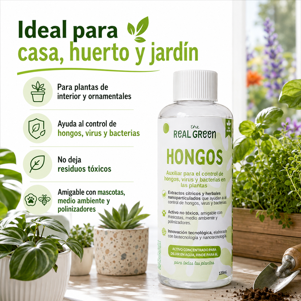 Auxiliar para el control de hongos, virus y bacterias