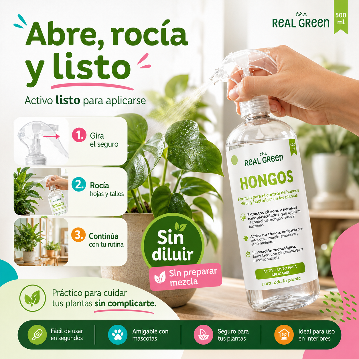 Auxiliar para el control de hongos, virus y bacterias