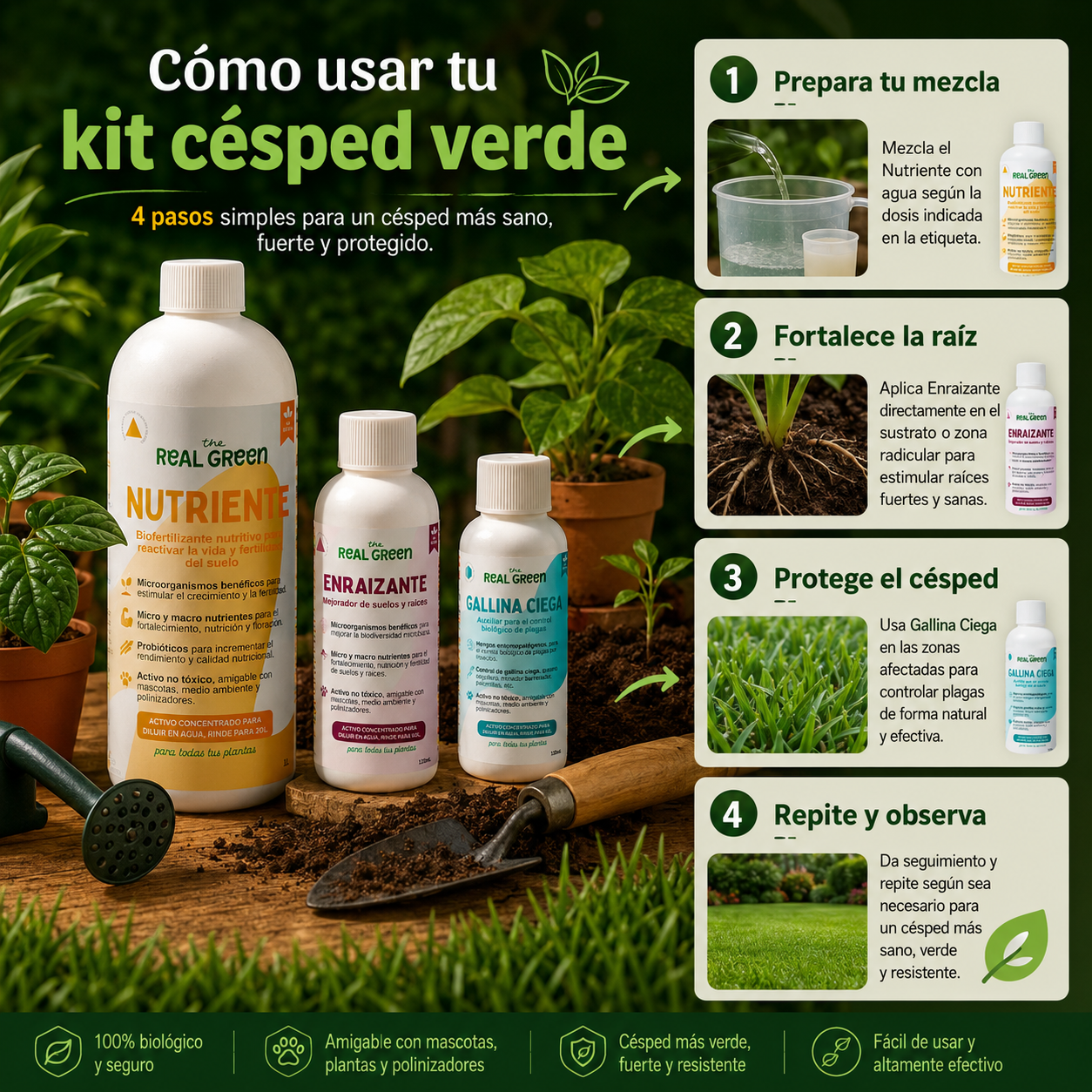 Kit césped verde