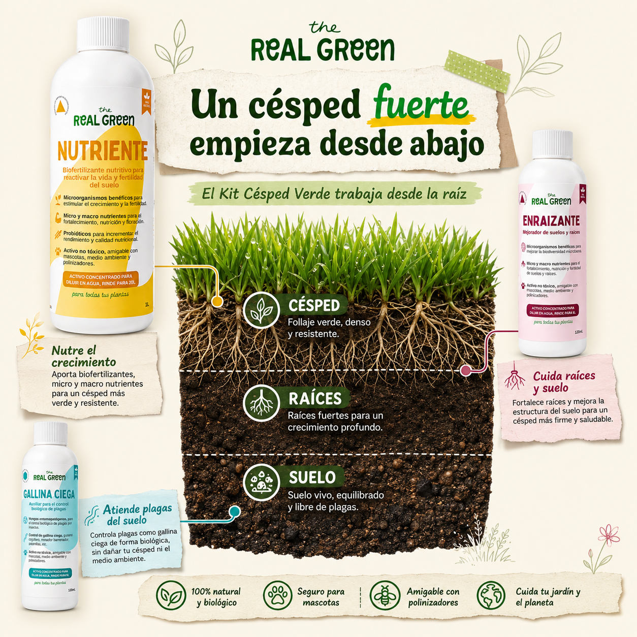 Kit Césped Verde K