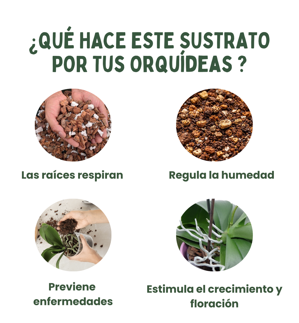 Sustrato para orquídeas 3L