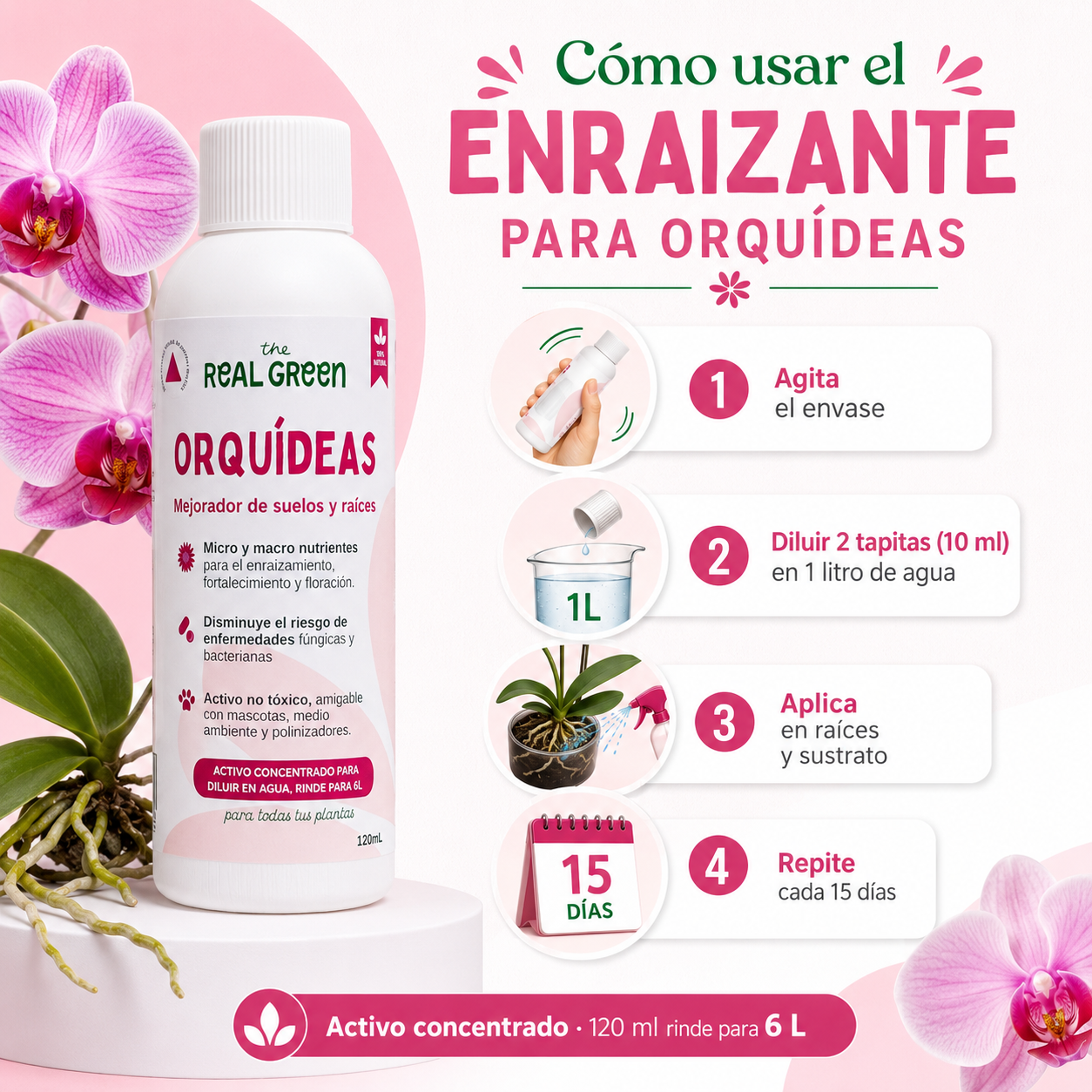 Enraizante para orquídeas Concentrado